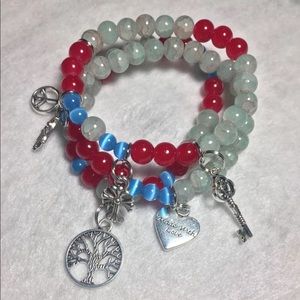 Key to happiness beaded set.